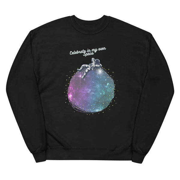 Spaceman Celebration - Christmas and New Year - Unisex Fleece SweatShirt