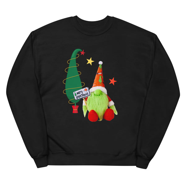 Merry Grinchmas Merry Christmas Grinch - Unisex Fleece Sweatshirt