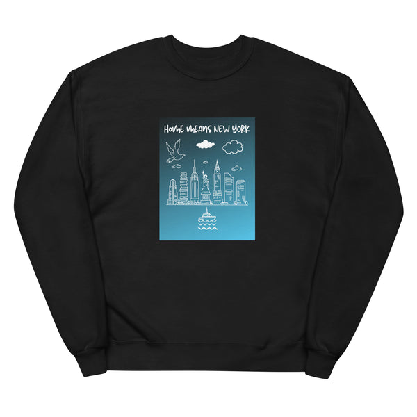 Home Means New York - Unisex Fleece SweatShirt