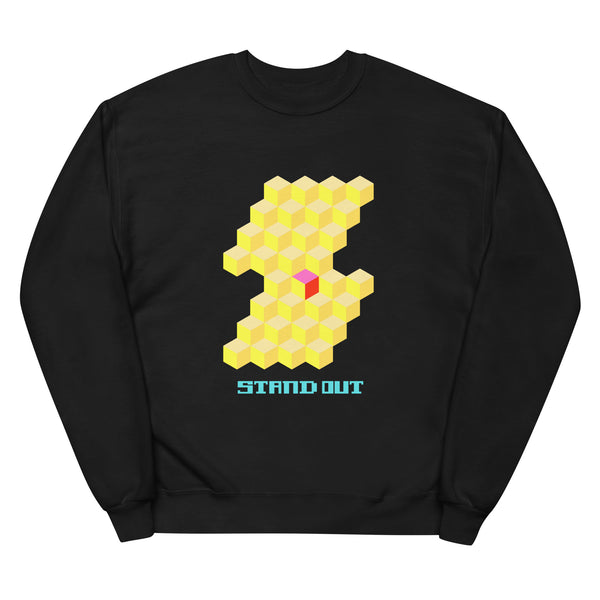 Stand Out in Yellow - Geometry - Unisex Fleece SweatShirt