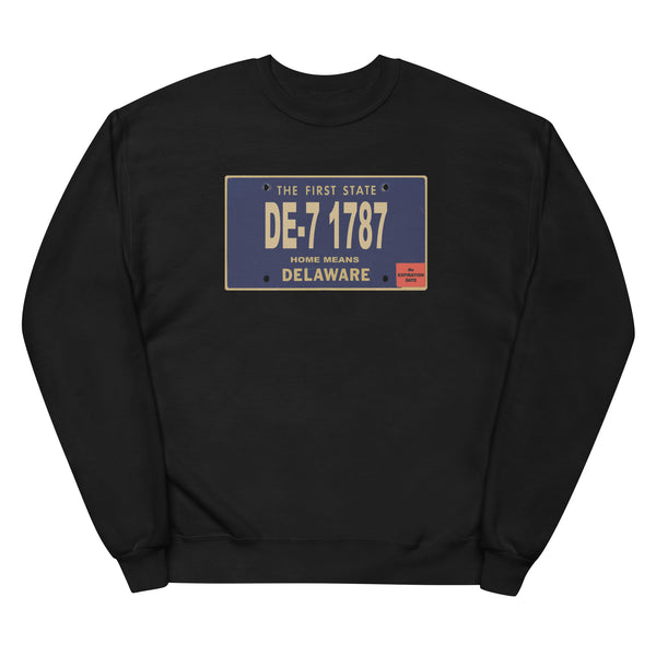 DELWARE Plate - Home Means DELWARE - Unisex Fleece SweatShirt