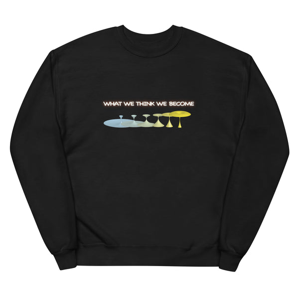 What We Think We Become Blue & Yellow - Unisex Fleece SweatShirt