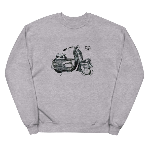 Vespa Drawing - MP5 - Unisex Fleece SweatShirt