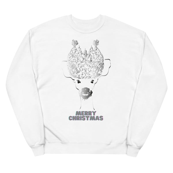 Merry Christmas- Deer- Unisex Fleece SweatShirt