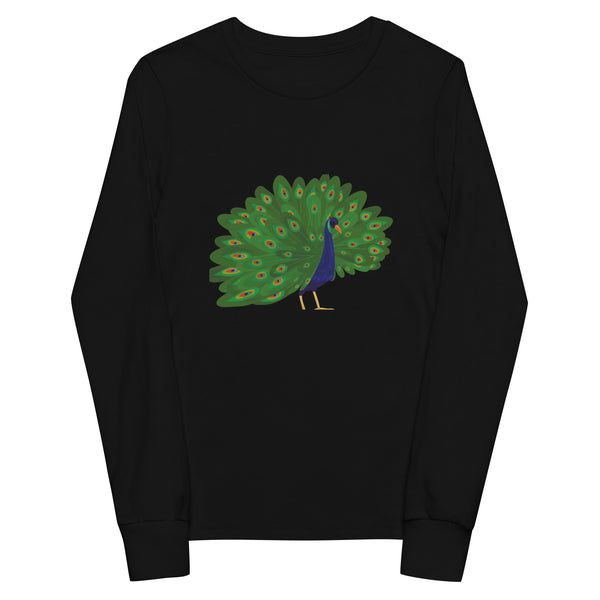 Peacock - Youth Long Sleeve Tee