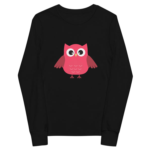 Pink Owl - Youth Long Sleeve Tee