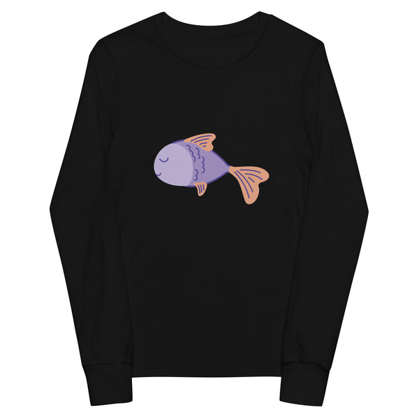 Fish Flat Style - Youth Long Sleeve Tee