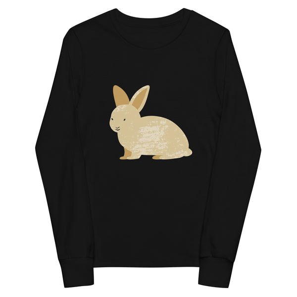 Textured Farm Rabbit - Youth Long Sleeve Tee