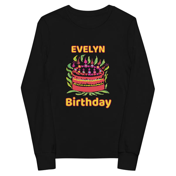 Evelyn Birthday - Youth Long Sleeve Tee T-Shirt