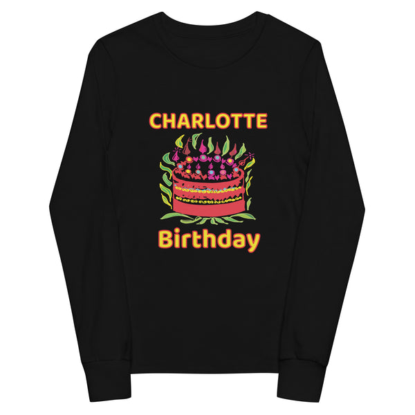 Charlotte Birthday - Youth Long Sleeve Tee T-Shirt