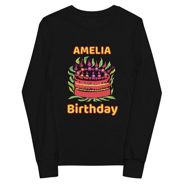 Amelia Birthday - Youth Long Sleeve Tee T-Shirt