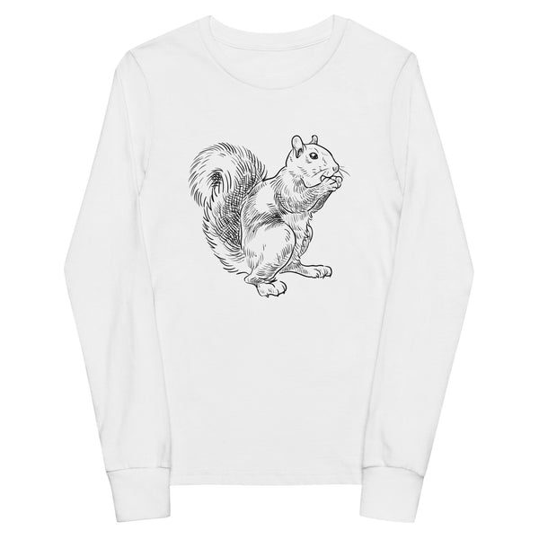 Rustic Squirrel - Youth Long Sleeve Tee